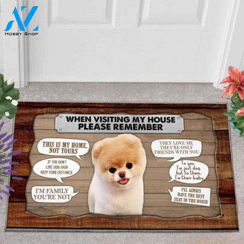 Teddy dog 2 Visiting My House Doormat