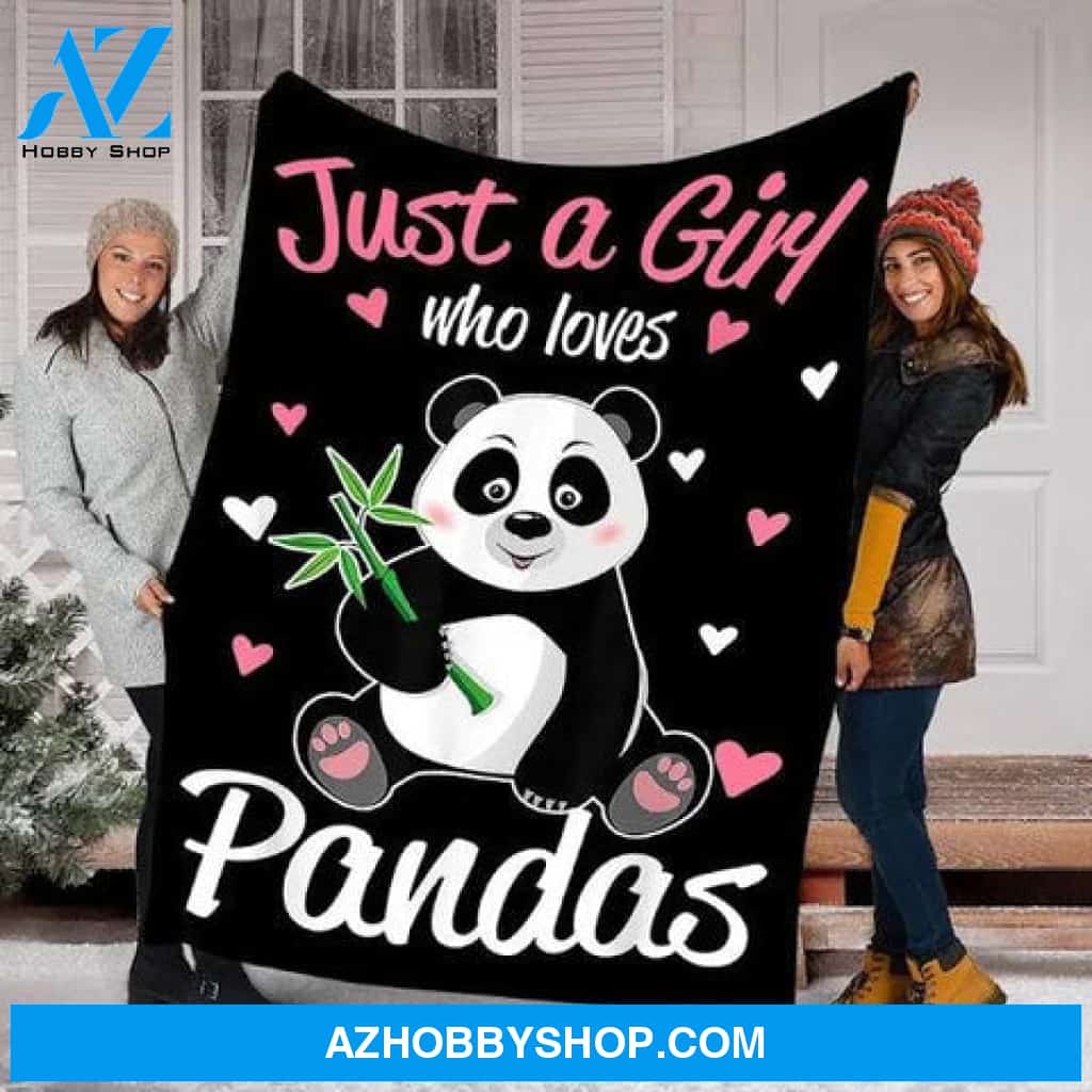 Tee4lives, Custom Blanket Pandas Blanket - Perfect Gifts For Girls - Fleece Blanket, Small