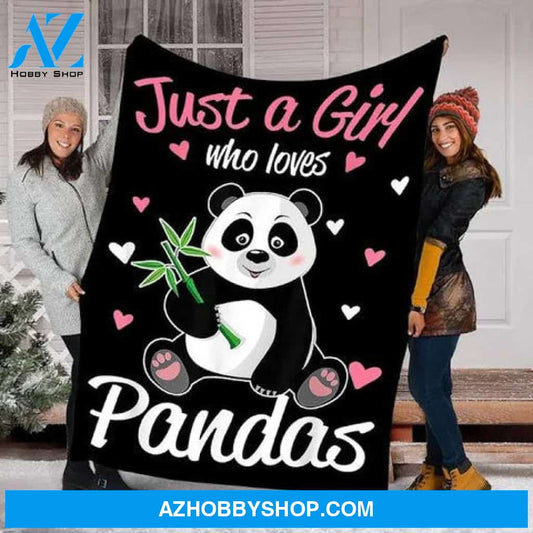 Tee4lives, Custom Blanket Pandas Blanket - Perfect Gifts For Girls - Fleece Blanket, Small