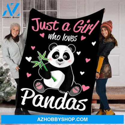 Tee4lives, Custom Blanket Pandas Blanket - Perfect Gifts For Girls - Fleece Blanket, Small