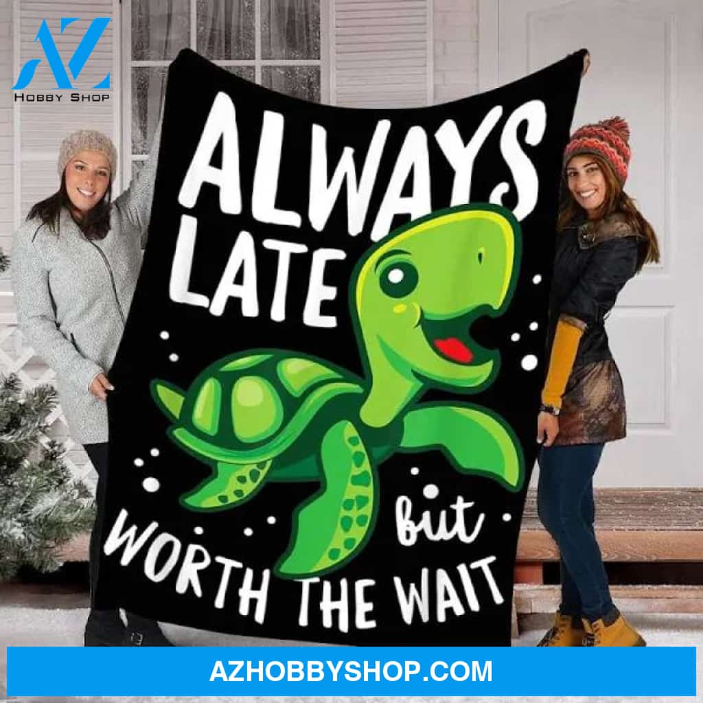 Tee4lives, Custom Blanket Turtle Blanket - Fleece Blanket, Small (30x40in)