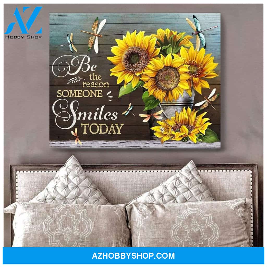 Teemodel Be The Reason Dragonfly Wall Art Canvas