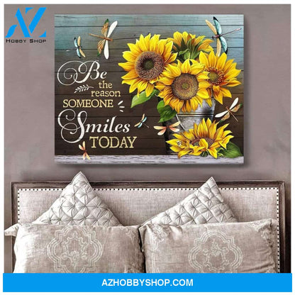Teemodel Be The Reason Dragonfly Wall Art Canvas