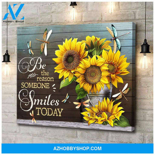 Teemodel Be The Reason Dragonfly Wall Art Canvas
