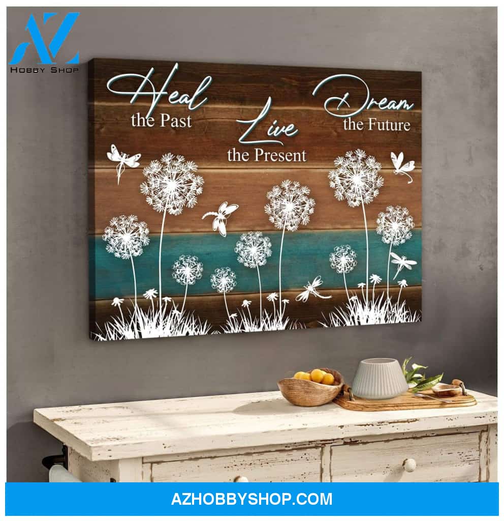 Teemodel Dream The Future Dragonfly Wall Art Canvas
