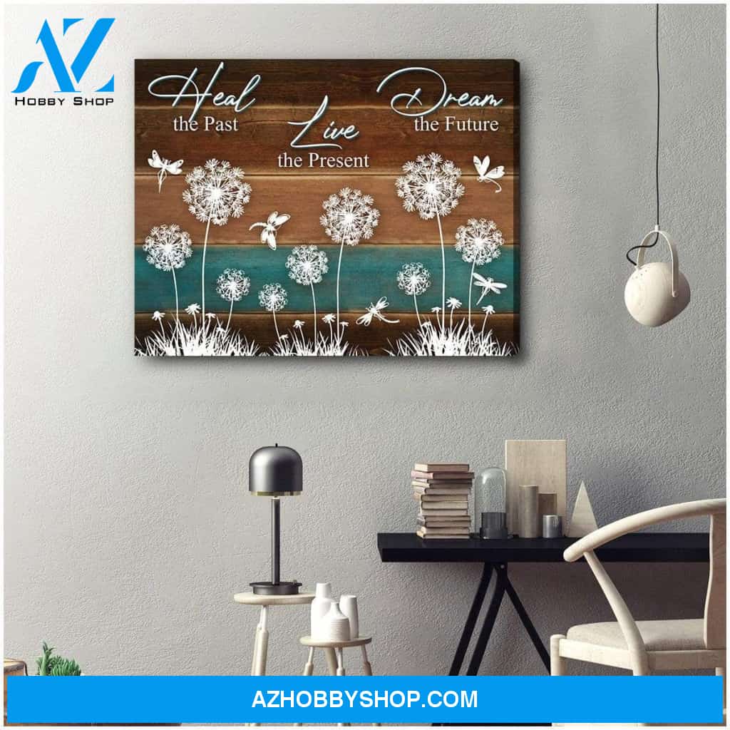 Teemodel Dream The Future Dragonfly Wall Art Canvas