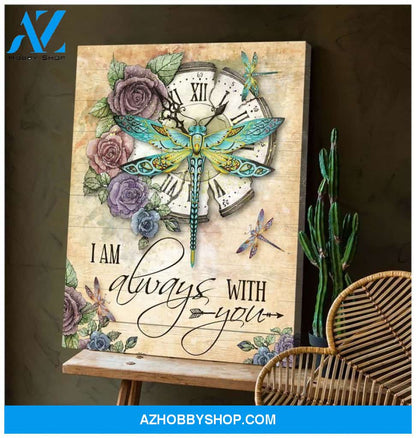 Teemodel I Am Always With You Dragonfly Wall Art Canvas