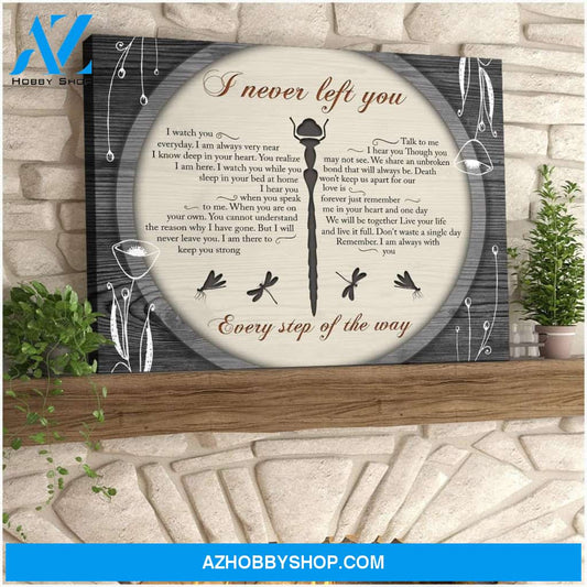 Teemodel I Never Left You Poems Dragonfly Wall Art Canvas