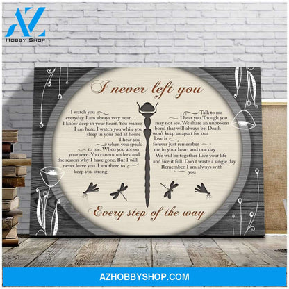Teemodel I Never Left You Poems Dragonfly Wall Art Canvas