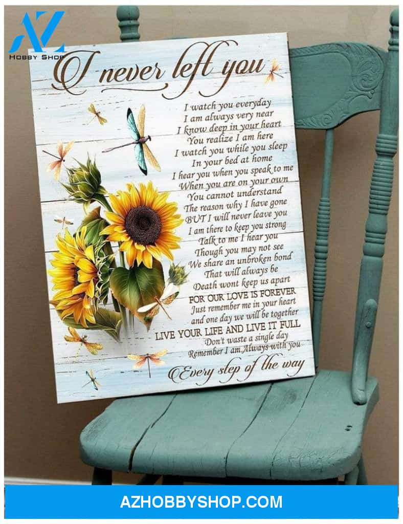 Teemodel I Never Left You V2 Dragonfly Wall Art Canvas