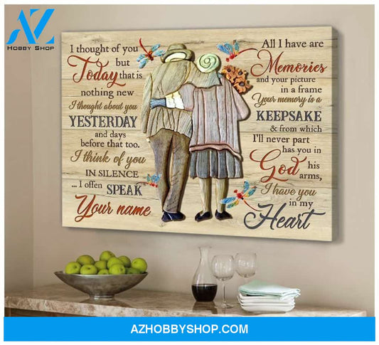 Teemodel I Thought Of You Today Dragonfly Wall Art Canvas
