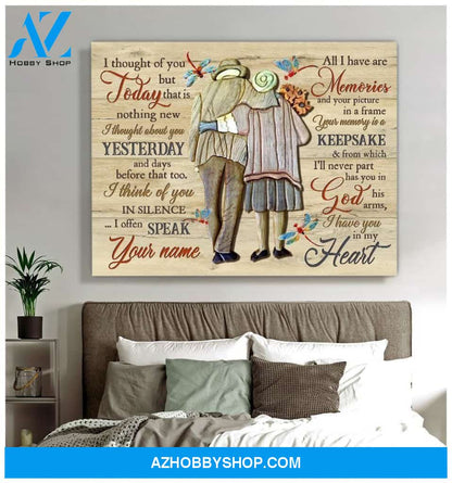 Teemodel I Thought Of You Today Dragonfly Wall Art Canvas
