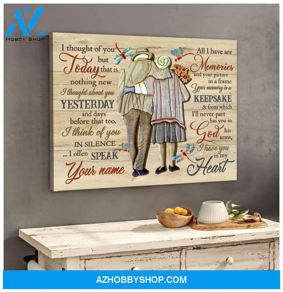 Teemodel I Thought Of You Today Dragonfly Wall Art Canvas