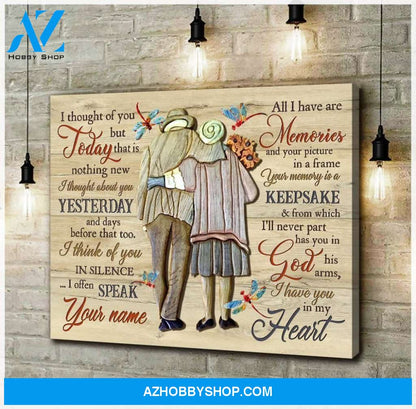 Teemodel I Thought Of You Today Dragonfly Wall Art Canvas
