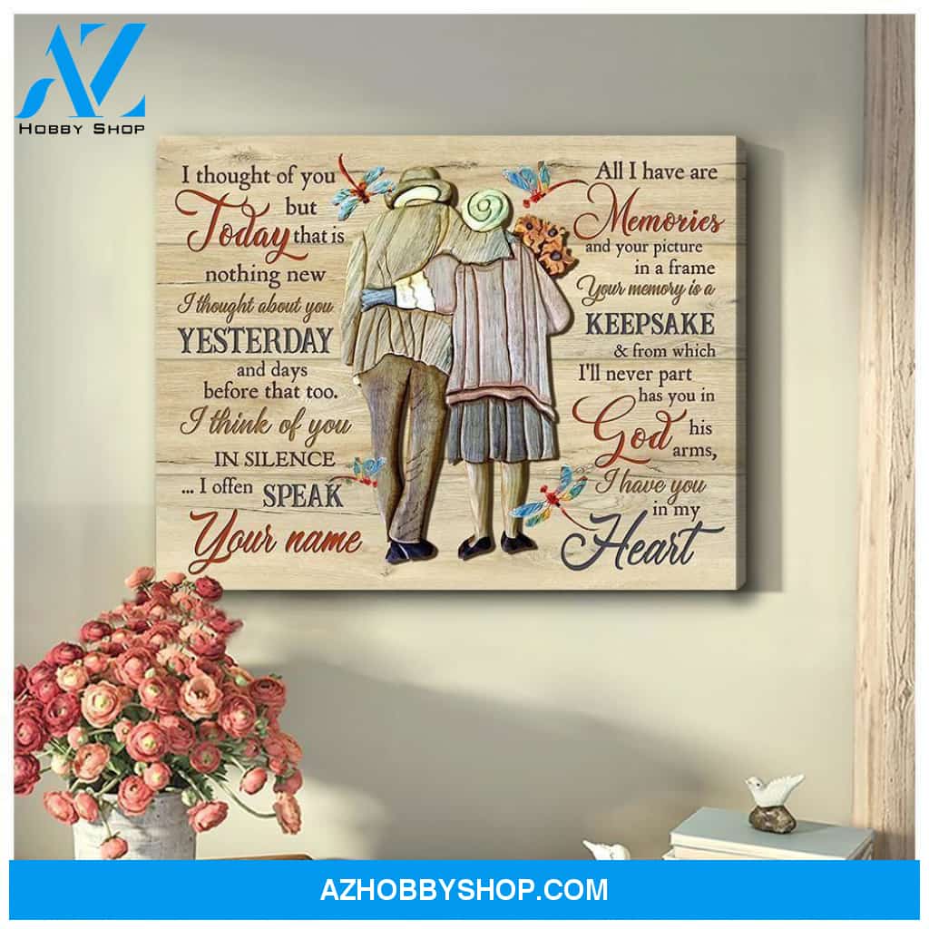 Teemodel I Thought Of You Today Dragonfly Wall Art Canvas