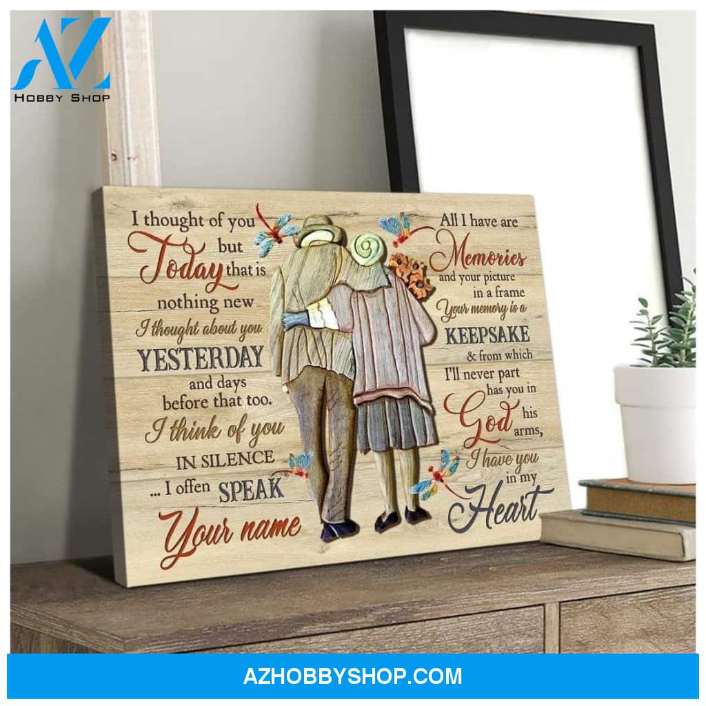 Teemodel I Thought Of You Today Dragonfly Wall Art Canvas