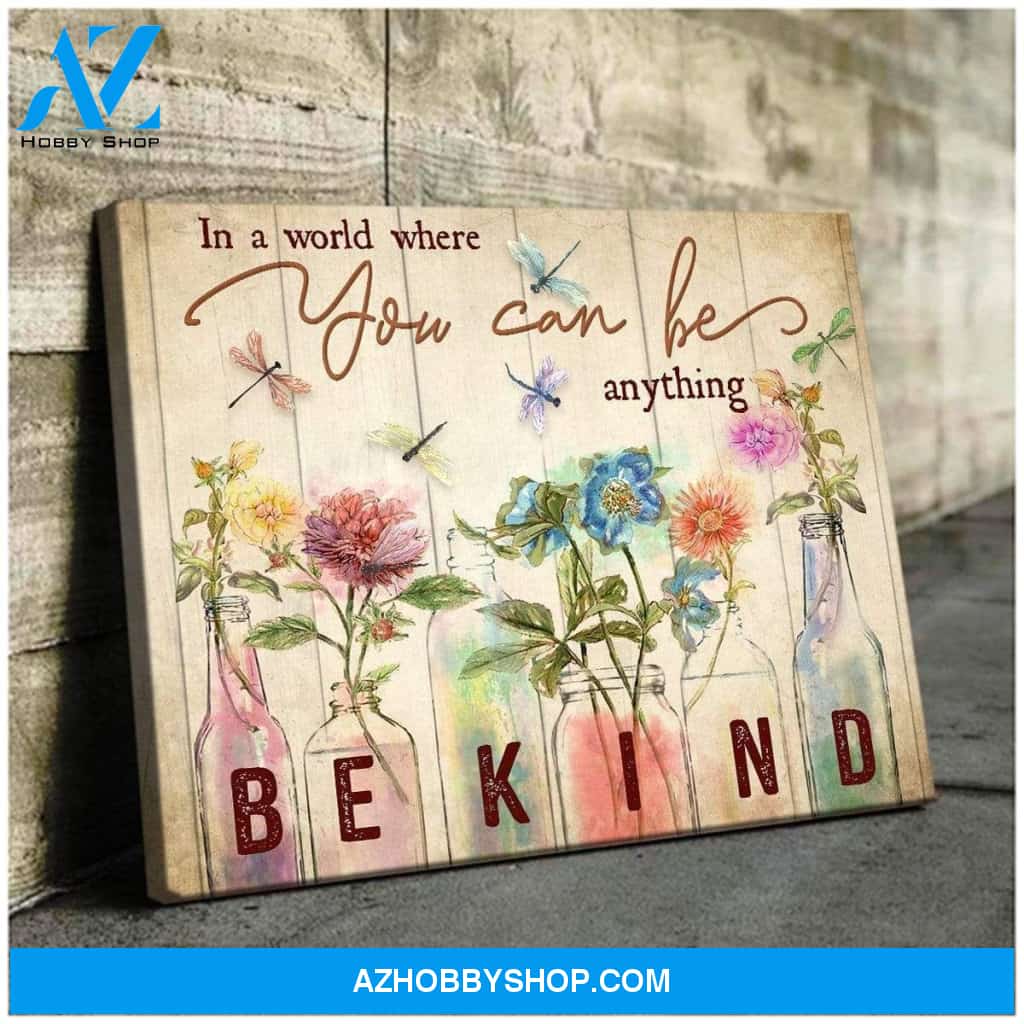 Teemodel In A World Dragonfly Wall Art Canvas