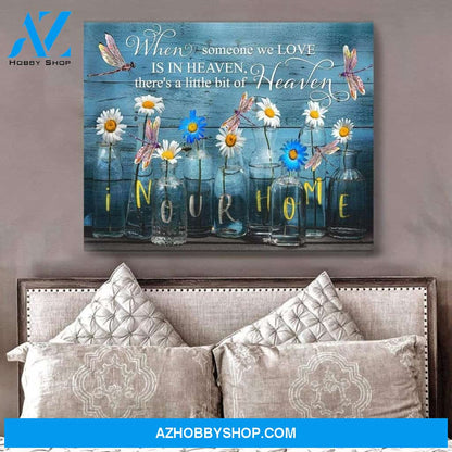 Teemodel In Our Home Dragonfly Wall Art Canvas