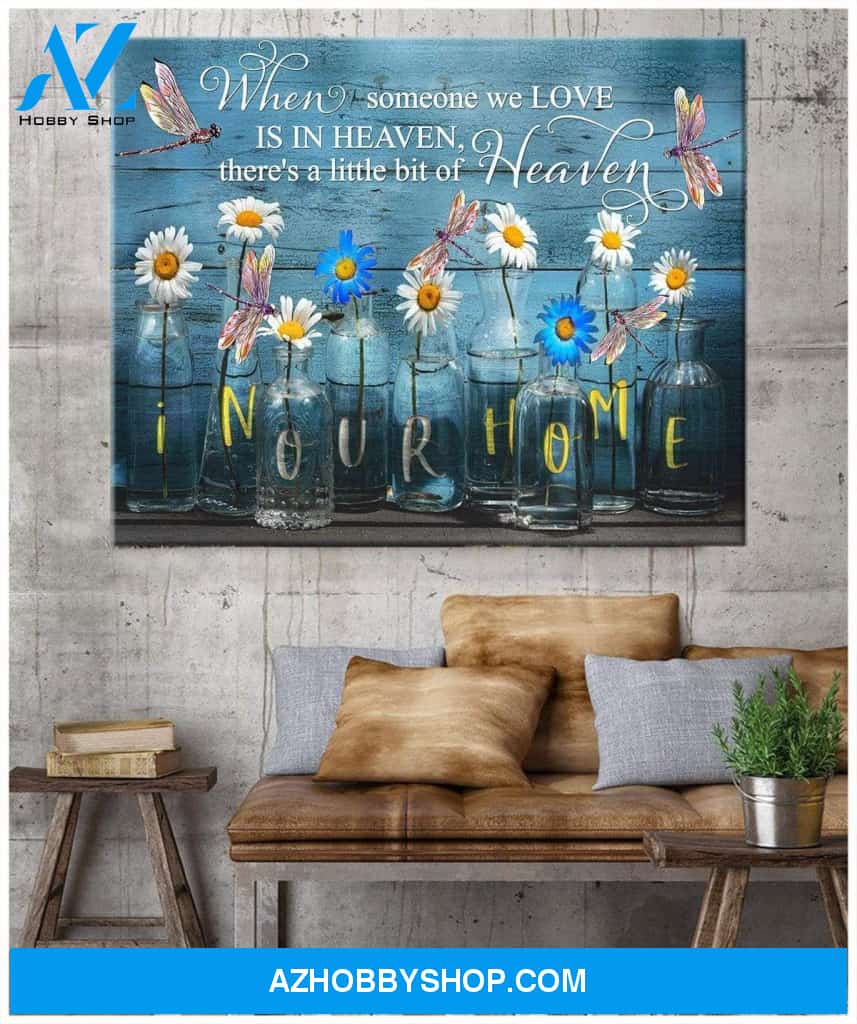 Teemodel In Our Home Dragonfly Wall Art Canvas