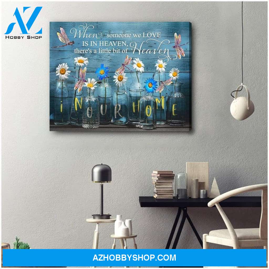 Teemodel In Our Home Dragonfly Wall Art Canvas