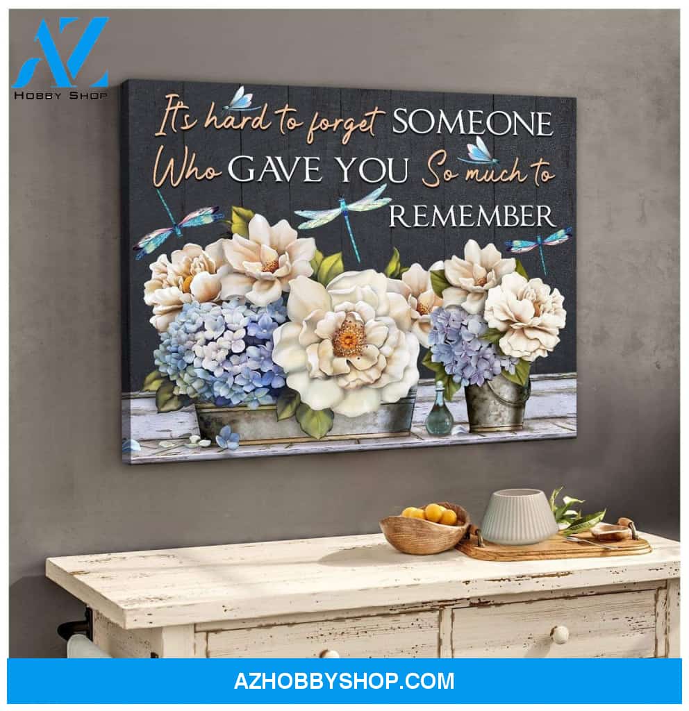 Teemodel It'S Hard Dragonfly Wall Art Canvas