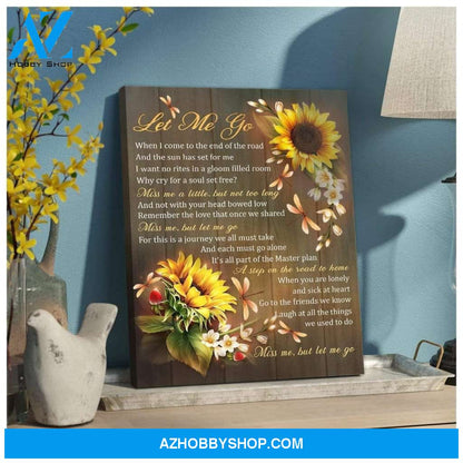 Teemodel Let Me Go Dragonfly Wall Art Canvas