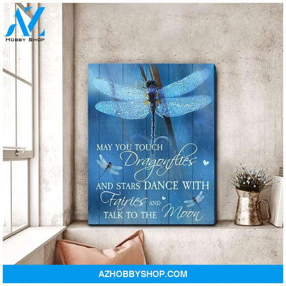 Teemodel May You Touch Dragonfly Wall Art Canvas