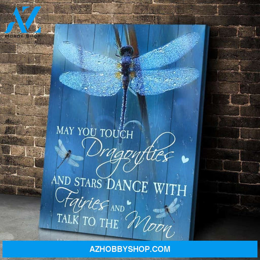 Teemodel May You Touch Dragonfly Wall Art Canvas