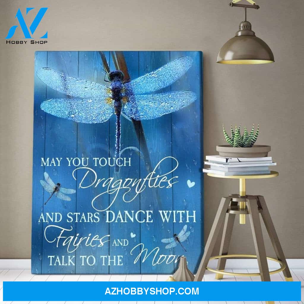 Teemodel May You Touch Dragonfly Wall Art Canvas