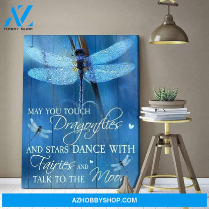 Teemodel May You Touch Dragonfly Wall Art Canvas