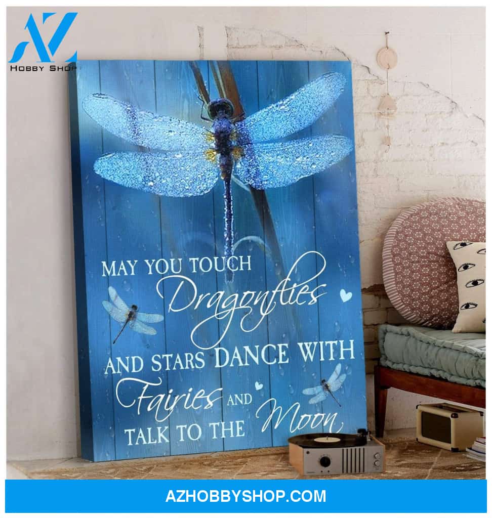 Teemodel May You Touch Dragonfly Wall Art Canvas
