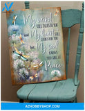 Teemodel My Mind Dandelion Dragonfly Wall Art Canvas