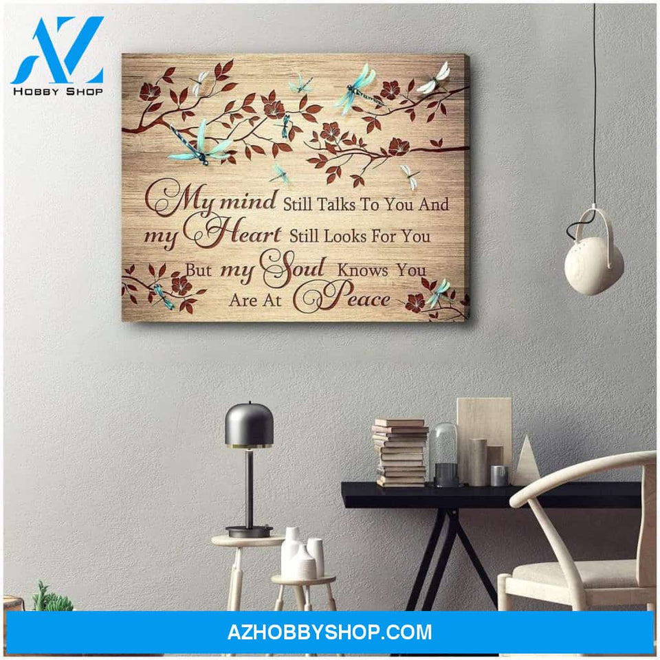 Teemodel My Mind Dragonfly Wall Art Canvas