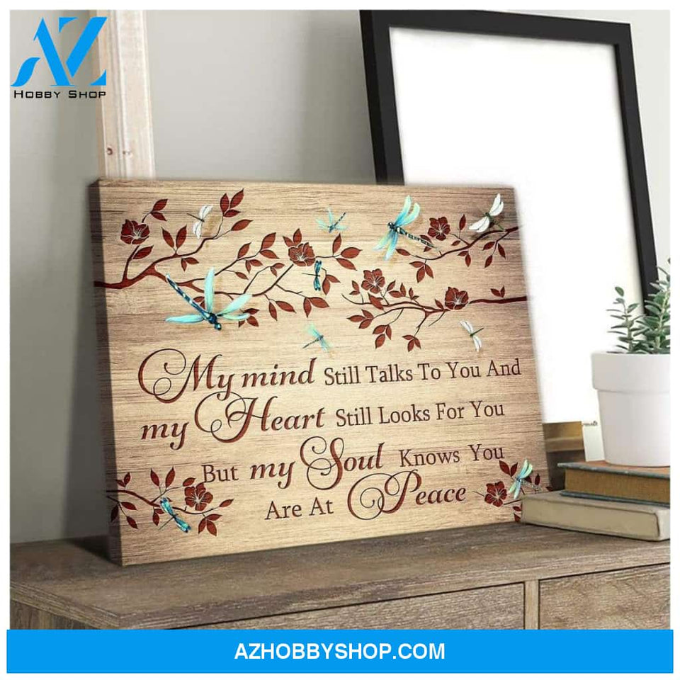 Teemodel My Mind Dragonfly Wall Art Canvas