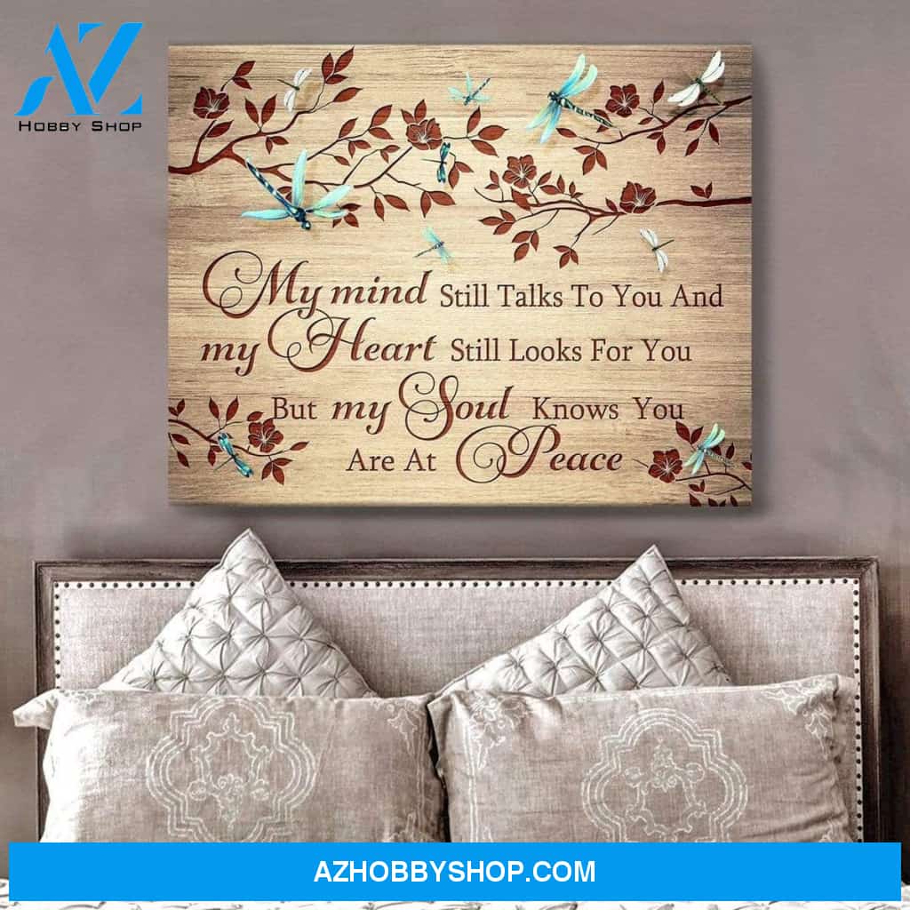 Teemodel My Mind Dragonfly Wall Art Canvas