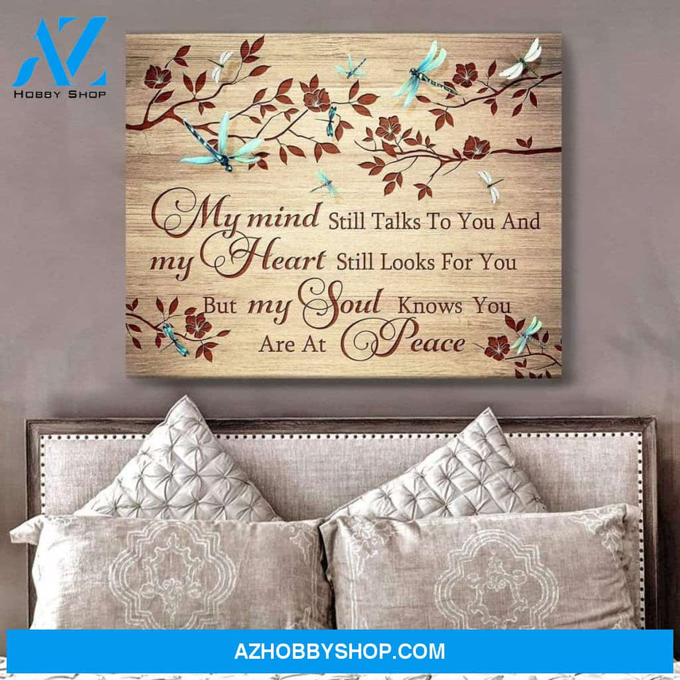 Teemodel My Mind Dragonfly Wall Art Canvas