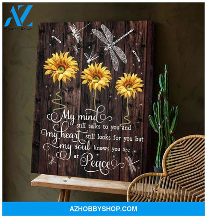 Teemodel My Mind Still Talks To You Dragonfly Wall Art Canvas