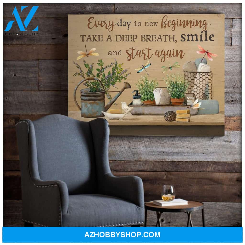 Teemodel Start Again Dragonfly Wall Art Canvas