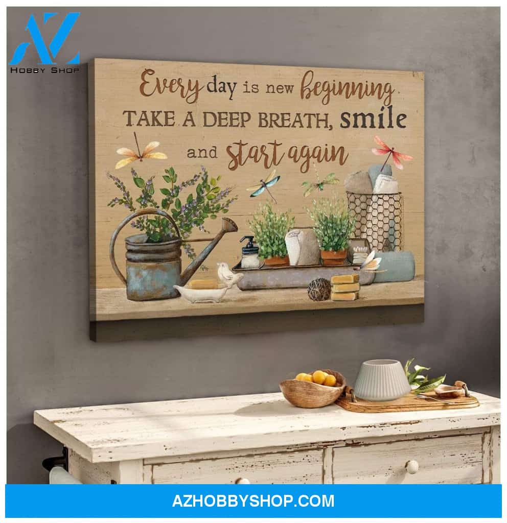 Teemodel Start Again Dragonfly Wall Art Canvas