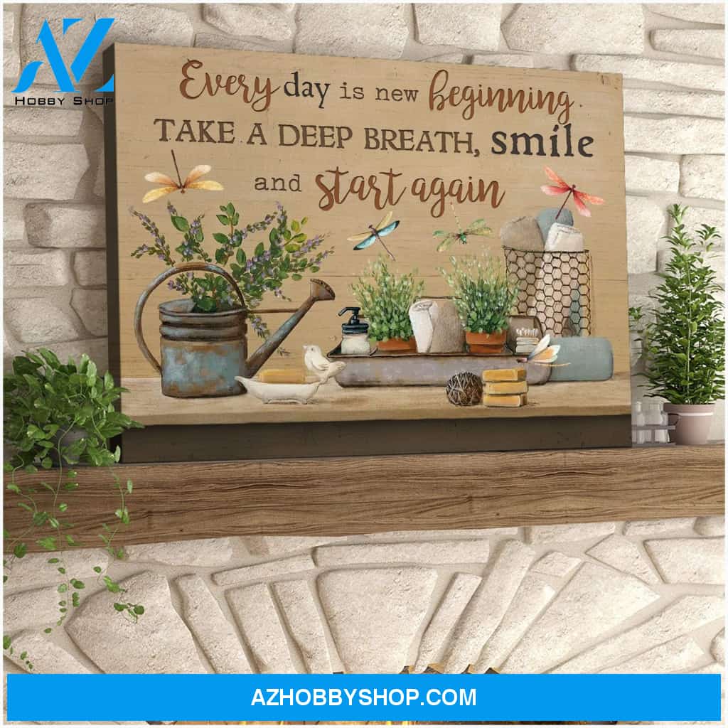 Teemodel Start Again Dragonfly Wall Art Canvas