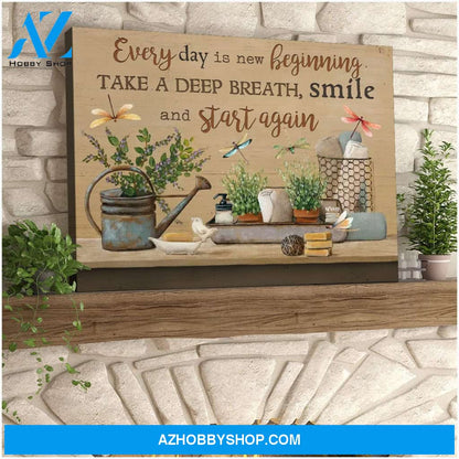 Teemodel Start Again Dragonfly Wall Art Canvas