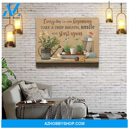 Teemodel Start Again Dragonfly Wall Art Canvas