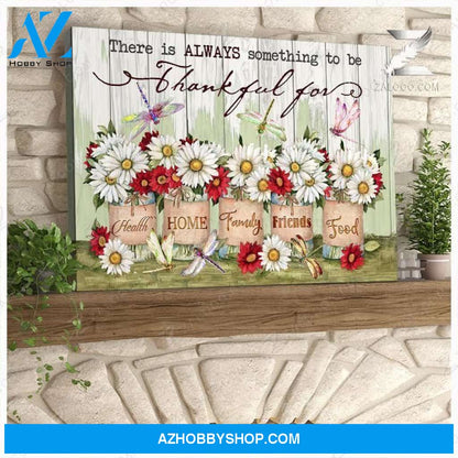 Teemodel Thankful For Dragonfly Wall Art Canvas