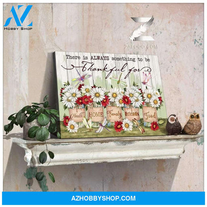 Teemodel Thankful For Dragonfly Wall Art Canvas