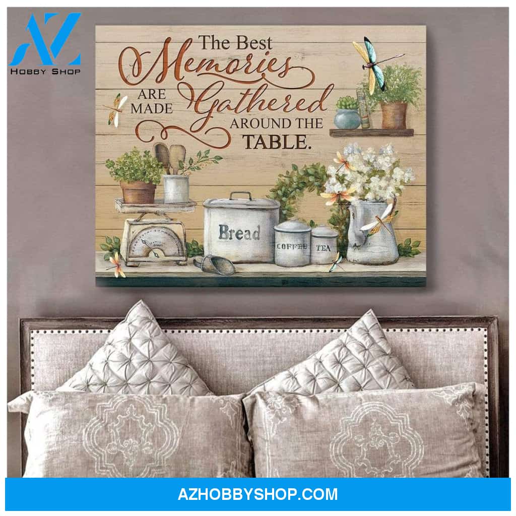 Teemodel The Best Memories Dragonfly Wall Art Canvas