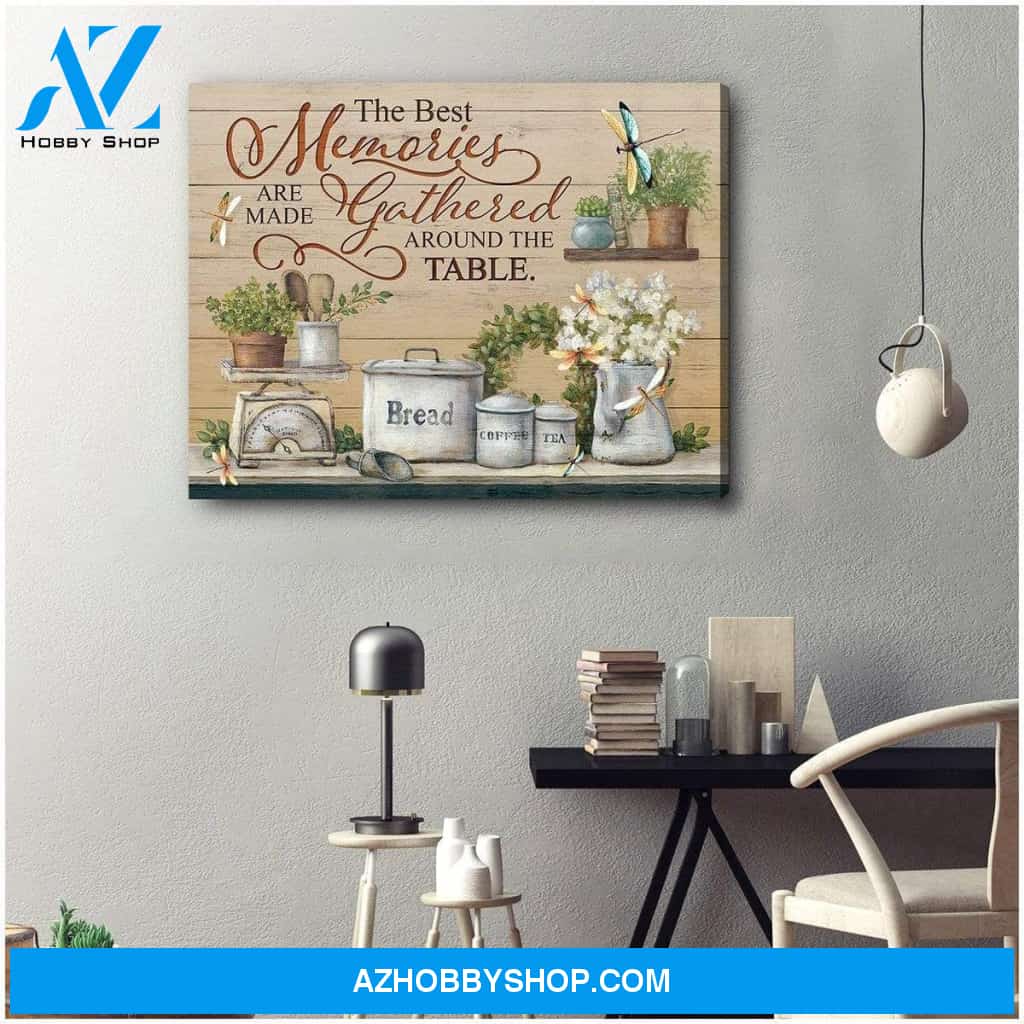Teemodel The Best Memories Dragonfly Wall Art Canvas