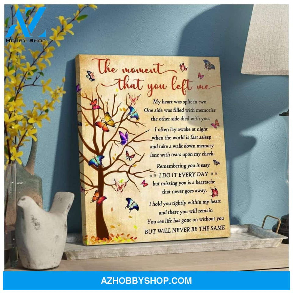 Teemodel The Moment Butterfly 2 Wall Art Canvas