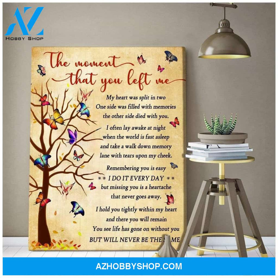 Teemodel The Moment Butterfly 2 Wall Art Canvas