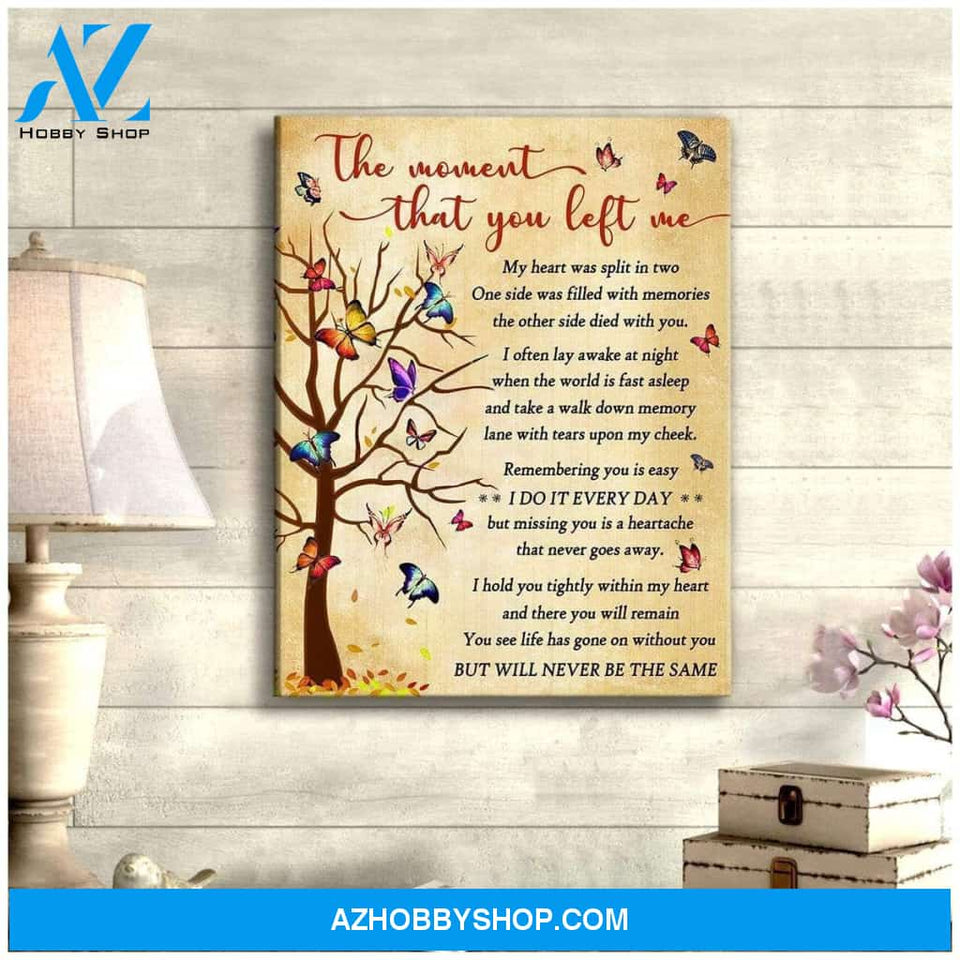 Teemodel The Moment Butterfly 2 Wall Art Canvas