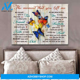 Teemodel The Moment That You Left Me Butterfly Wall Art Canvas